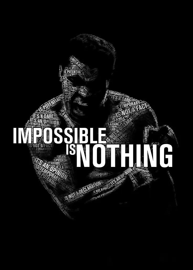 Impossible Is Nothing metal poster artwork